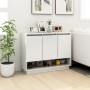 Aparador de madera contrachapada blanco 97x31x75 cm de , Aparadores - Ref: Foro24-809530, Precio: 72,98 €, Descuento: %