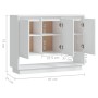Aparador de madera contrachapada blanco 97x31x75 cm de , Aparadores - Ref: Foro24-809530, Precio: 72,98 €, Descuento: %