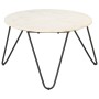 Mesa de centro piedra real textura de mármol blanco 65x65x42 cm | Foro24.es | Tu tienda online para hogar, jardín y más Foro24.es