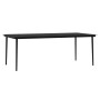 Juego de comedor de jardín 9 piezas con cojines negro de , Conjuntos de jardín - Ref: Foro24-3099546, Precio: 1,00 €, Descuen...