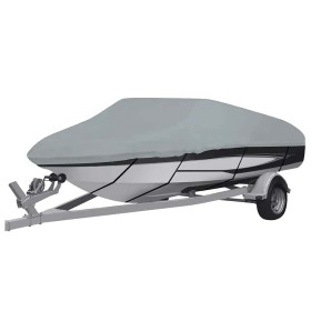 Funda para barcos gris 830x370x40 cm de , Cubiertas para almacenamiento de barcas - Ref: Foro24-93227, Precio: 140,35 €, Desc...