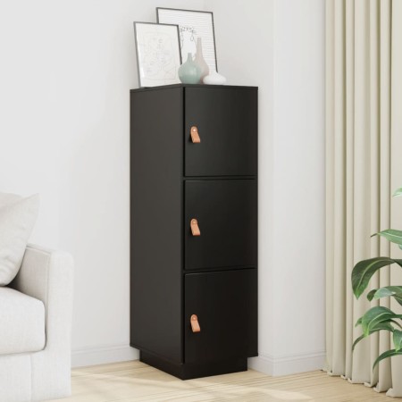 Aparador alto de madera maciza de pino negro 34x40x108,5 cm | Foro24.es | Tu tienda online para hogar, jardín y más Foro24.es