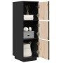 Aparador alto de madera maciza de pino negro 34x40x108,5 cm | Foro24.es | Tu tienda online para hogar, jardín y más Foro24.es