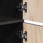 Aparador alto de madera maciza de pino negro 34x40x108,5 cm | Foro24.es | Tu tienda online para hogar, jardín y más Foro24.es