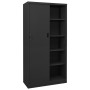 Armario de oficina puerta corredera acero antracita 90x40x180cm de , Taquillas y armarios de almacenamiento - Ref: Foro24-335...