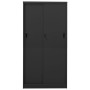 Armario de oficina puerta corredera acero antracita 90x40x180cm de , Taquillas y armarios de almacenamiento - Ref: Foro24-335...