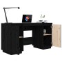 Escritorio madera maciza de pino negro 140x50x75 cm de , Escritorios - Ref: Foro24-814328, Precio: 206,55 €, Descuento: %