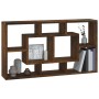 Estantería de pared con 8 compartimentos roble ahumado de , Estantes y estanterías - Ref: Foro24-342592, Precio: 52,53 €, Des...