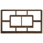 Estantería de pared con 8 compartimentos roble ahumado de , Estantes y estanterías - Ref: Foro24-342592, Precio: 52,53 €, Des...