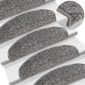 Alfombrillas de escalera 10 unidades gris 65x25 cm de , Alfombrillas para escalones - Ref: Foro24-149799, Precio: 59,62 €, De...