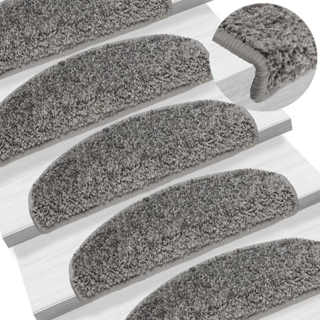 Alfombrillas de escalera 10 unidades gris 65x25 cm de , Alfombrillas para escalones - Ref: Foro24-149799, Precio: 59,62 €, De...