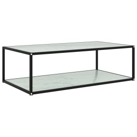Mesa de centro vidrio templado blanco 120x60x35 cm de , Mesas de centro - Ref: Foro24-322904, Precio: 77,13 €, Descuento: %