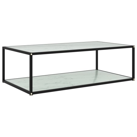 Mesa de centro vidrio templado blanco 120x60x35 cm de , Mesas de centro - Ref: Foro24-322904, Precio: 77,13 €, Descuento: %