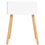 Mesitas de noche 2 uds madera ingeniería blanco y roble Sonoma de , Mesitas de noche - Ref: Foro24-326806, Precio: 103,19 €, ...