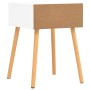 Mesitas de noche 2 uds madera ingeniería blanco y roble Sonoma de , Mesitas de noche - Ref: Foro24-326806, Precio: 103,19 €, ...