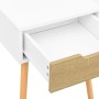Mesitas de noche 2 uds madera ingeniería blanco y roble Sonoma de , Mesitas de noche - Ref: Foro24-326806, Precio: 103,19 €, ...