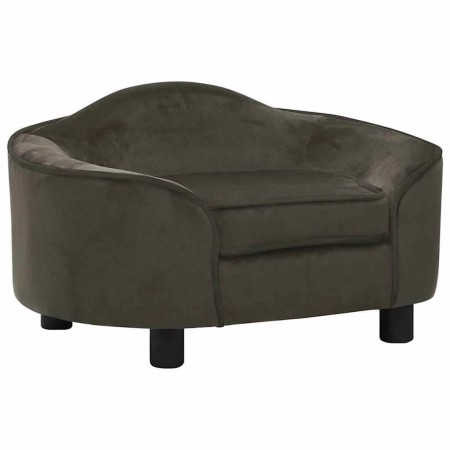 Sofá para perros felpa gris oscuro 67x47x36 cm | Foro24.es | Tu tienda online para hogar, jardín y más Foro24.es