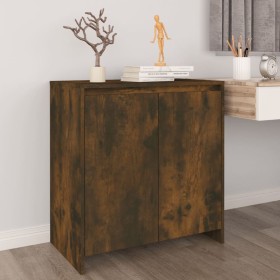 Aparador madera contrachapada color roble ahumado 70x41x75 cm de , Aparadores - Ref: Foro24-813002, Precio: 84,69 €, Descuent...