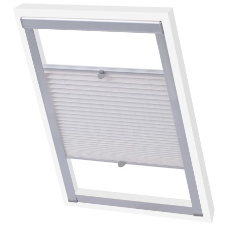 Persiana plisada blanca C04 de , Persianas y estores - Ref: Foro24-131308, Precio: 19,55 €, Descuento: -5%%