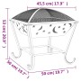 Brasero con atizador acero XXL 50 cm | Foro24.es | Tu tienda online para hogar, jardín y más Foro24.es