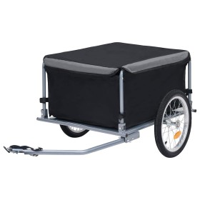 Remolque para bicicletas negro y gris 65 kg de , Remolques para bicicletas - Ref: Foro24-92590, Precio: 157,57 €, Descuento: %