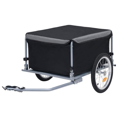 Remolque para bicicletas negro y gris 65 kg de , Remolques para bicicletas - Ref: Foro24-92590, Precio: 157,57 €, Descuento: %