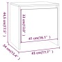 Mesita de noche madera de ingeniería blanco 45x34x44,5 cm | Foro24.es | Tu tienda online para hogar, jardín y más Foro24.es