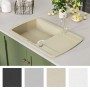 Fregadero de cocina de granito con un seno beige | Foro24.es | Tu tienda online para hogar, jardín y más Foro24.es