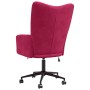 Sillón de relax de terciopelo rojo vino tinto en Sillones | Comprar online en Foru.es
