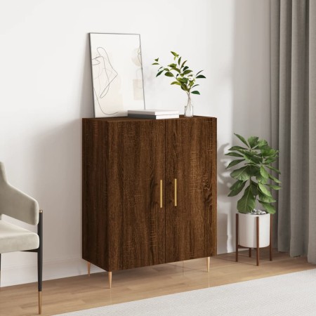 Aparador de madera de ingeniería marrón roble 69,5x34x90 cm de , Aparadores - Ref: Foro24-827715, Precio: 87,19 €, Descuento: %