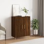 Aparador de madera de ingeniería marrón roble 69,5x34x90 cm de , Aparadores - Ref: Foro24-827715, Precio: 87,19 €, Descuento: %