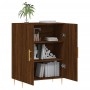 Aparador de madera de ingeniería marrón roble 69,5x34x90 cm de , Aparadores - Ref: Foro24-827715, Precio: 87,19 €, Descuento: %