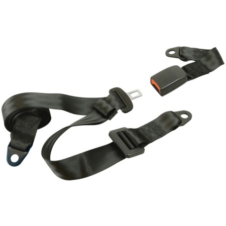 Carpoint Cinturón de seguridad de 3 puntos estático negra de , Cinturones de seguridad para vehículos - Ref: Foro24-439341, P...