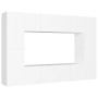 Set de muebles de salón TV 8 piezas madera de ingeniería blanco de , Muebles TV - Ref: Foro24-3078668, Precio: 280,61 €, Desc...