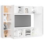 Set de muebles de salón TV 8 piezas madera de ingeniería blanco de , Muebles TV - Ref: Foro24-3078668, Precio: 280,61 €, Desc...