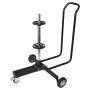 Carpoint Soporte móvil para ruedas con cubierta aluminio negro | Foro24.es | Tu tienda online para hogar, jardín y más Foro24.es