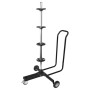 Carpoint Soporte móvil para ruedas con cubierta aluminio negro | Foro24.es | Tu tienda online para hogar, jardín y más Foro24.es