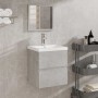 Armario de baño con espejo madera de ingeniería gris hormigón de , Muebles de baño - Ref: Foro24-804867, Precio: 67,86 €, Des...