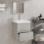 Armario de baño con espejo madera de ingeniería gris hormigón de , Muebles de baño - Ref: Foro24-804867, Precio: 67,86 €, Des...