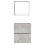 Armario de baño con espejo madera de ingeniería gris hormigón de , Muebles de baño - Ref: Foro24-804867, Precio: 67,86 €, Des...