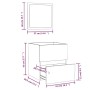 Armario de baño con espejo madera de ingeniería gris hormigón de , Muebles de baño - Ref: Foro24-804867, Precio: 67,86 €, Des...