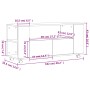 Mueble de TV madera de ingeniería gris hormigón 102x34,5x43 cm de , Muebles TV - Ref: Foro24-833746, Precio: 74,61 €, Descuen...