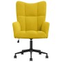 Sillón de relax de terciopelo amarillo mostaza en Sillones | Comprar online en Foru.es