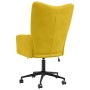 Sillón de relax de terciopelo amarillo mostaza en Sillones | Comprar online en Foru.es