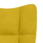 Sillón de relax de terciopelo amarillo mostaza en Sillones | Comprar online en Foru.es