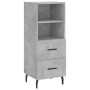 Aparador de madera contrachapada gris hormigón 34,5x34x180 cm | Foro24.es | Tu tienda online para hogar, jardín y más Foro24.es