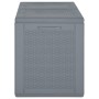 Caja de almacenaje para jardín PP aspecto de ratán gris 180 L de , Cajas de almacenaje para exteriores - Ref: Foro24-364060, ...