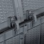 Caja de almacenaje para jardín PP aspecto de ratán gris 180 L de , Cajas de almacenaje para exteriores - Ref: Foro24-364060, ...