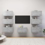 Muebles de salón 7 pzas gris hormigón 30,5x30x60 cm de , Muebles TV - Ref: Foro24-3079163, Precio: 201,01 €, Descuento: %