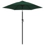 Sombrilla de aluminio verde 200x224 cm de , Sombrillas - Ref: Foro24-47205, Precio: 46,25 €, Descuento: %